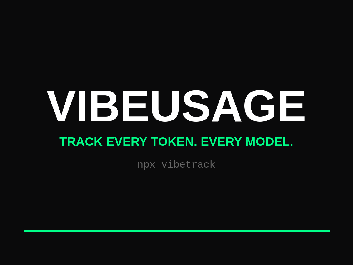 VibeUsage, the AI usage tracker CLI